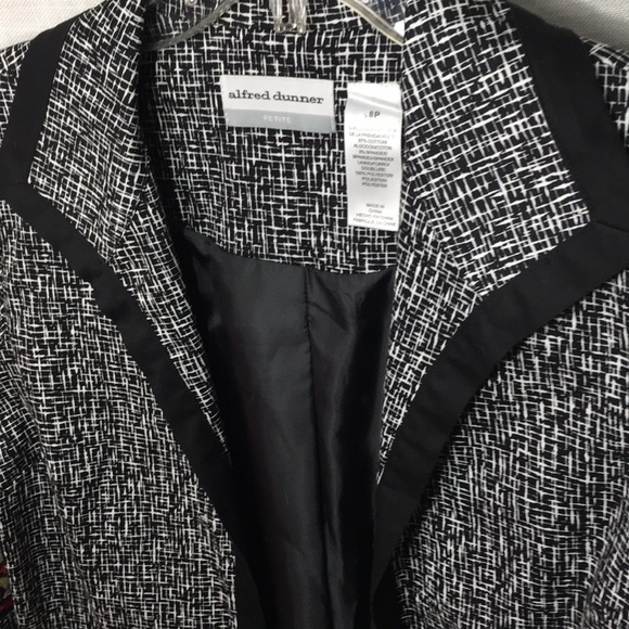 Alfred Dunner Contrast Edge Suit Blazer Jacket - Picture 4 of 6